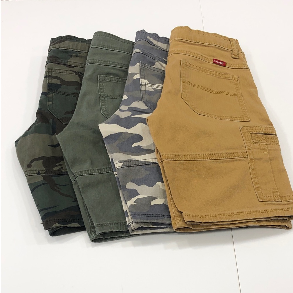 Wrangler Boys Cargo Shorts Bundle – 4 Pairs – Size 8